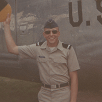 Rollie Anderson in his Air Force uniform